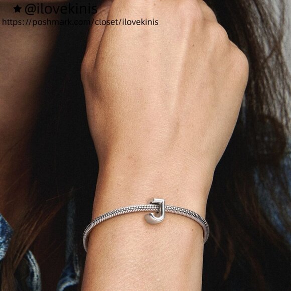 Pandora Letter J Alphabet Charm - Picture 6 of 6